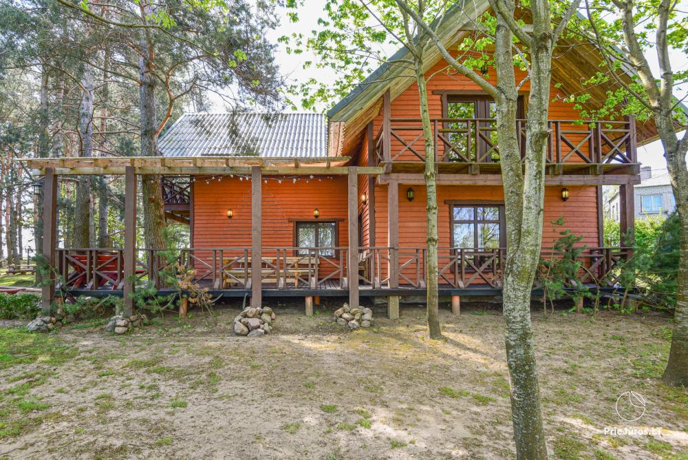 Homestead Lazdininkų pirtis for feasts and vacation: house, banquet hall, sauna, hot tub