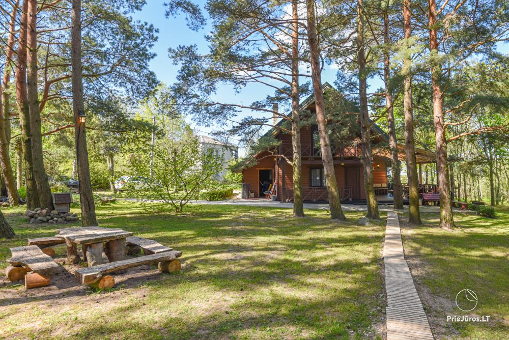 Homestead Lazdininkų pirtis for feasts and vacation: house, banquet hall, sauna, hot tub