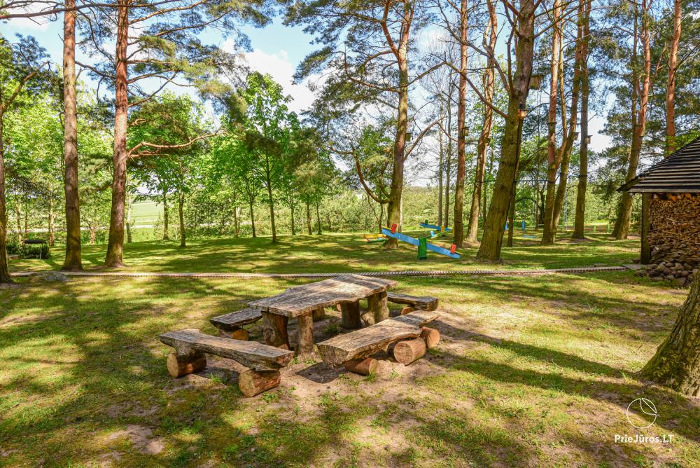 Homestead Lazdininkų pirtis for feasts and vacation: house, banquet hall, sauna, hot tub