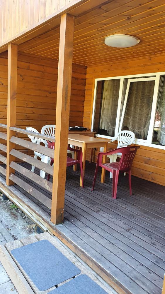 Room rent in wooden holiday houses at the sea