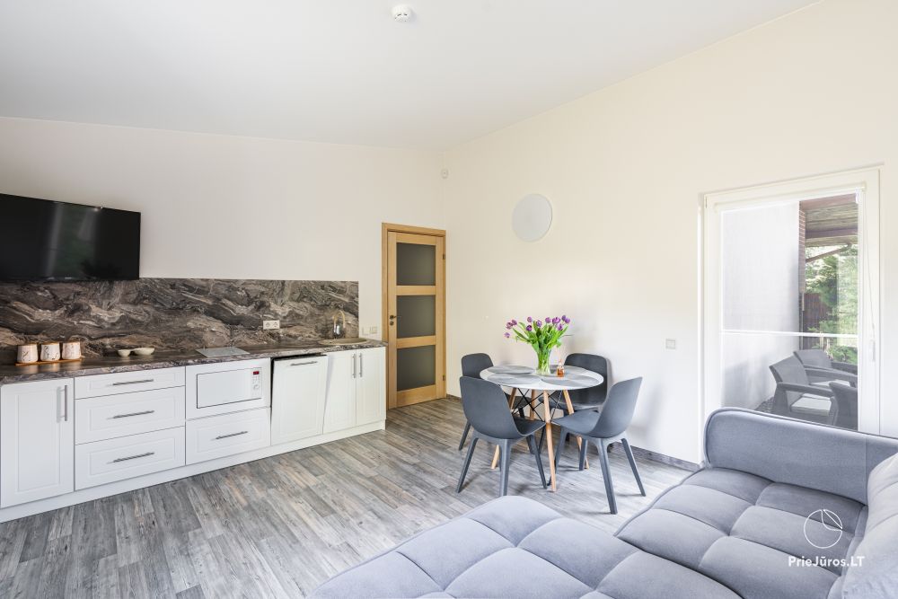 Holiday house with terrace and 2-room apartment with private yard in Palanga, near the sea - 1