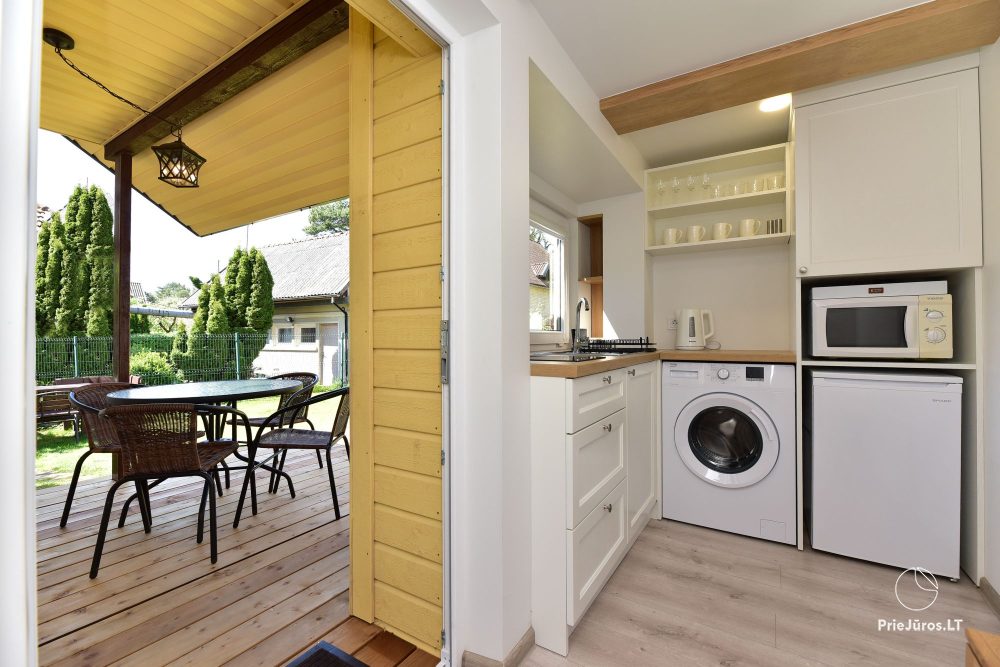 Apartment in Palanga with a terrace and separate entrance from the yard