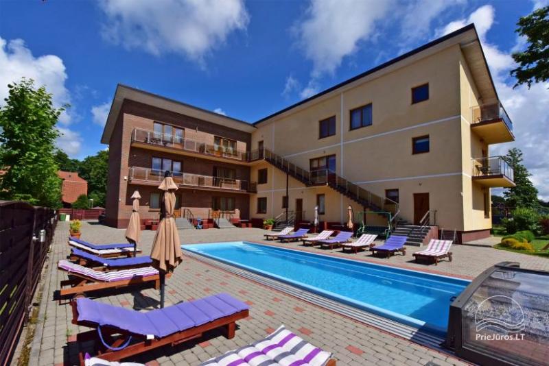  IEVŲ VILA in Palanga – comfortable apartments and rooms, wide yard, heated swimming pool