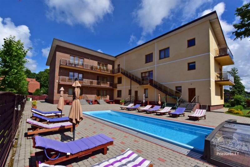 IEVŲ VILA in Palanga – comfortable apartments and rooms, wide yard, heated swimming pool