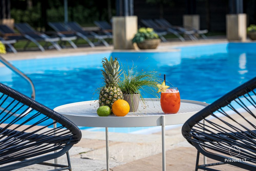 Гостиница в Паланге „Mercure Palanga Vanagupė Resort“. Ресторан, SPA-центр, конференц-залы, бассейн, открытая терраса
