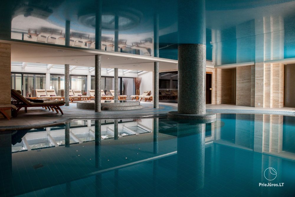 Гостиница в Паланге „Mercure Palanga Vanagupė Resort“. Ресторан, SPA-центр, конференц-залы, бассейн, открытая терраса