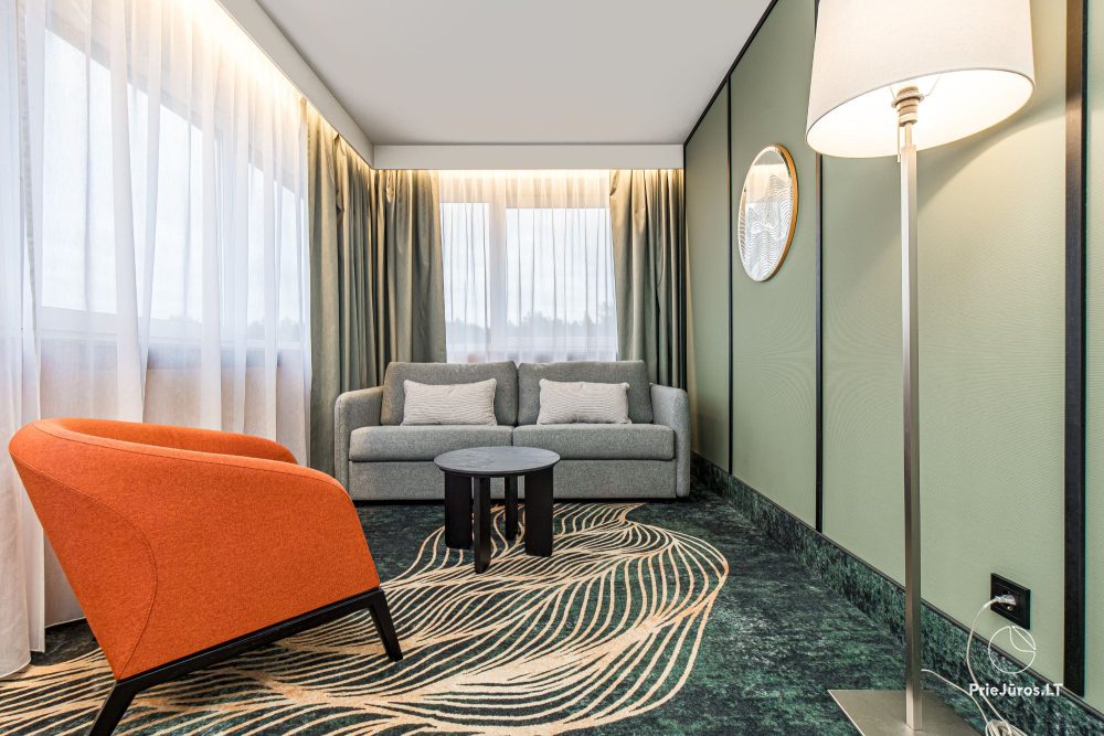 Гостиница в Паланге „Mercure Palanga Vanagupė Resort“. Ресторан, SPA-центр, конференц-залы, бассейн, открытая терраса