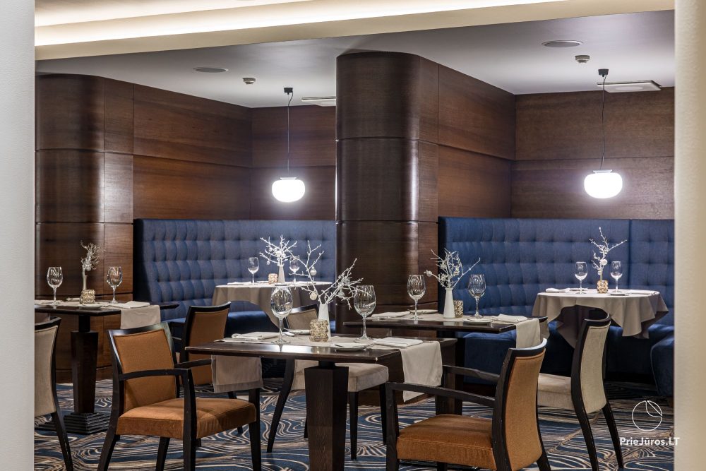 Гостиница в Паланге „Mercure Palanga Vanagupė Resort“. Ресторан, SPA-центр, конференц-залы, бассейн, открытая терраса