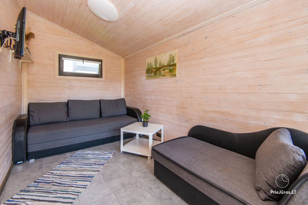 New one and two room wooden houses in Sventoji