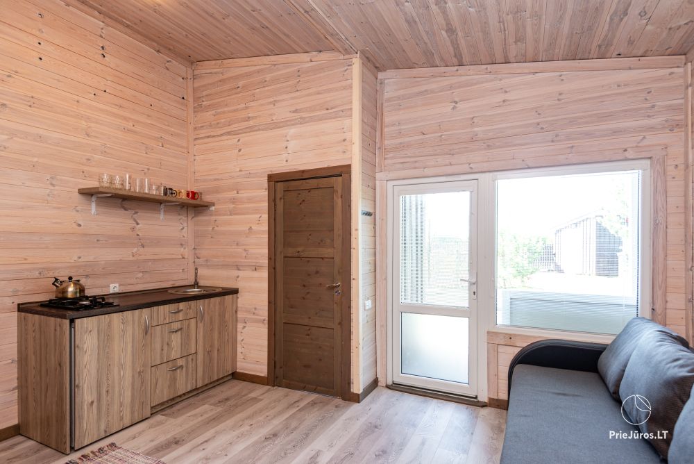 New one and two room wooden houses in Sventoji