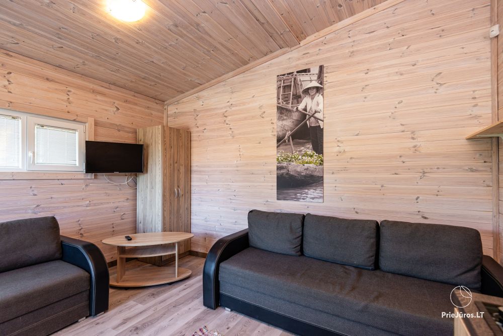 New one and two room wooden houses in Sventoji