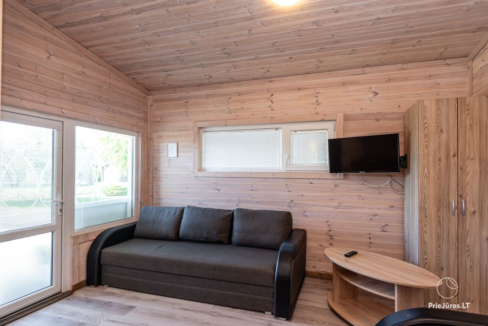 New one and two room wooden houses in Sventoji