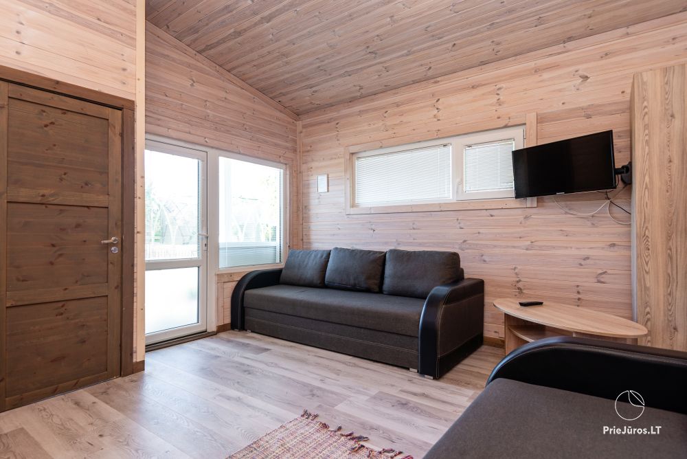 New one and two room wooden houses in Sventoji