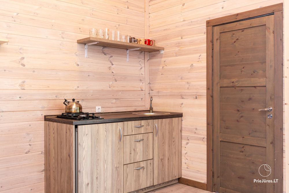 New one and two room wooden houses in Sventoji