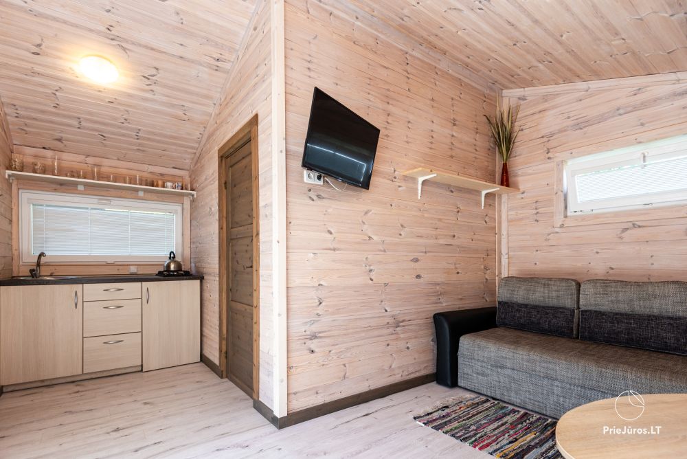 New one and two room wooden houses in Sventoji