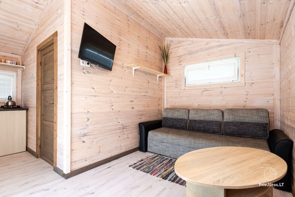 New one and two room wooden houses in Sventoji