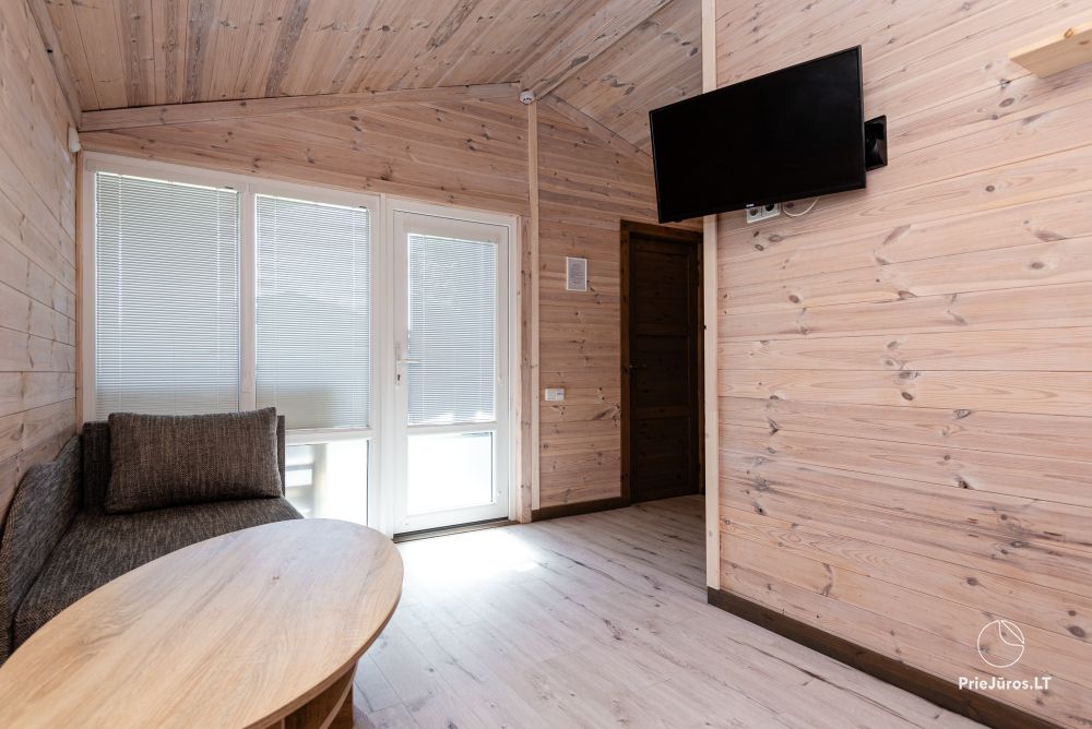 New one and two room wooden houses in Sventoji