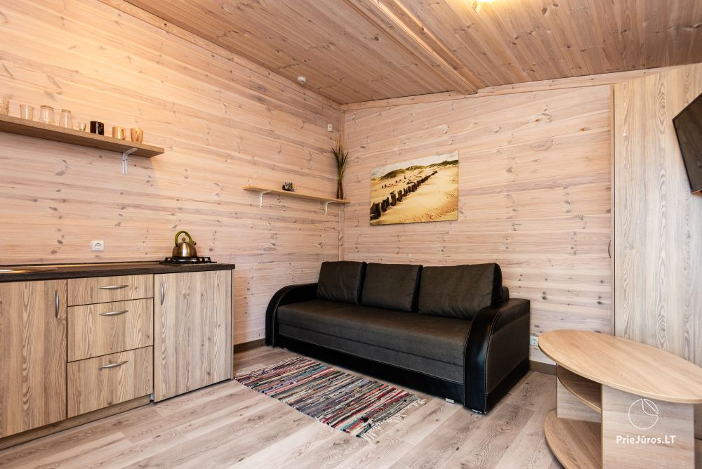 New one and two room wooden houses in Sventoji