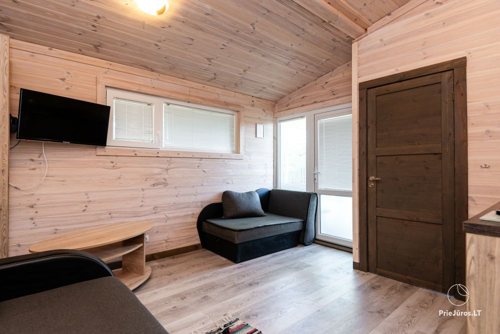 New one and two room wooden houses in Sventoji