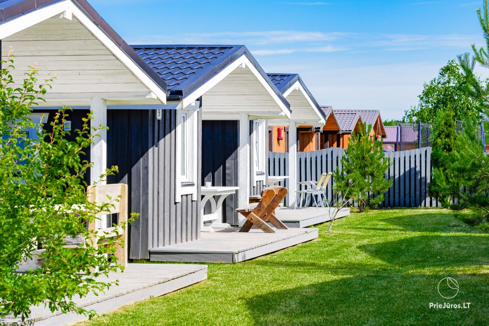 New one and two room wooden houses in Sventoji