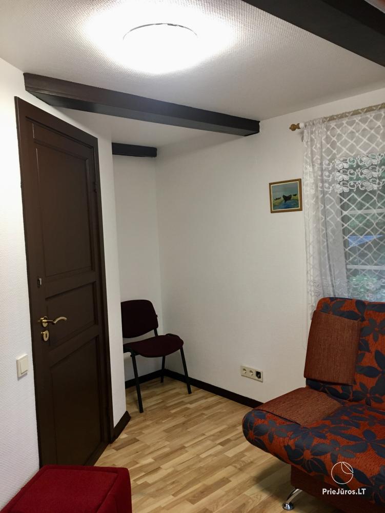 1 and 2 room apartments in Juodkrante (Curonian spit): all amenities, free parking, Wi-Fi, arbor
