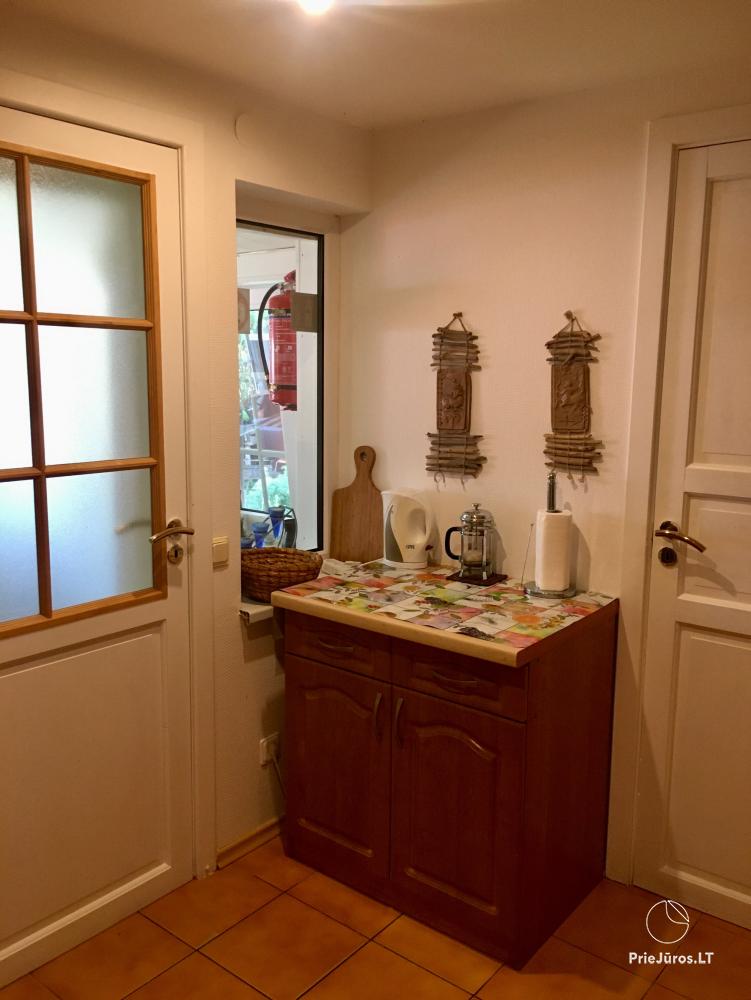 1 and 2 room apartments in Juodkrante (Curonian spit): all amenities, free parking, Wi-Fi, arbor