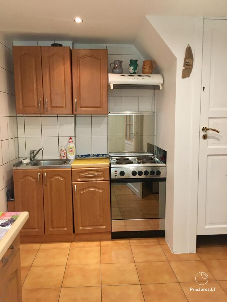 1 and 2 room apartments in Juodkrante (Curonian spit): all amenities, free parking, Wi-Fi, arbor