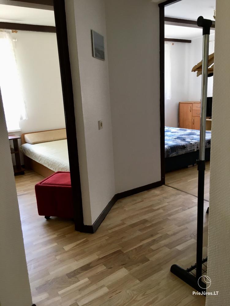 1 and 2 room apartments in Juodkrante (Curonian spit): all amenities, free parking, Wi-Fi, arbor