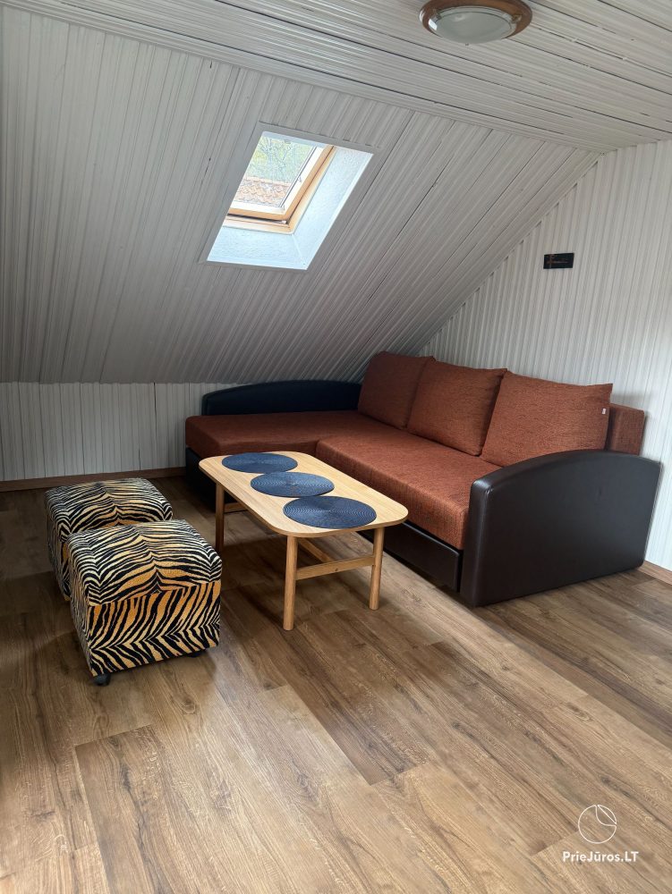 1 and 2 room apartments in Juodkrante (Curonian spit): all amenities, free parking, Wi-Fi, arbor
