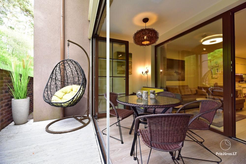 New spacious apartment Nidos Vilnelė with terrace and free parking place in Nida