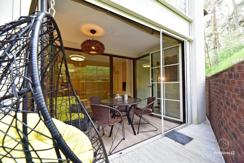 New spacious apartment Nidos Vilnelė with terrace and free parking place in Nida