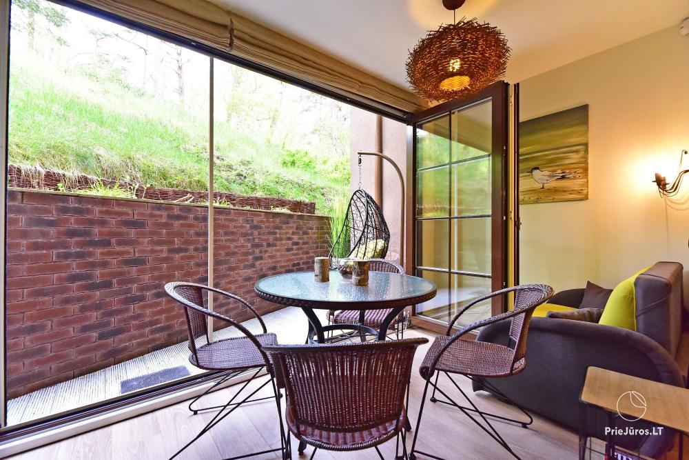 New spacious apartment Nidos Vilnelė with terrace and free parking place in Nida