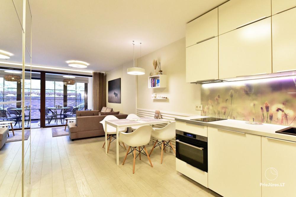 New spacious apartment Nidos Vilnelė with terrace and free parking place in Nida