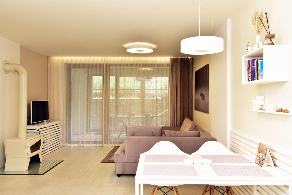 New spacious apartment Nidos Vilnelė with terrace and free parking place in Nida