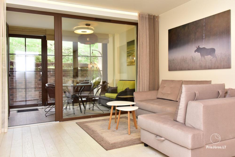 New spacious apartment Nidos Vilnelė with terrace and free parking place in Nida