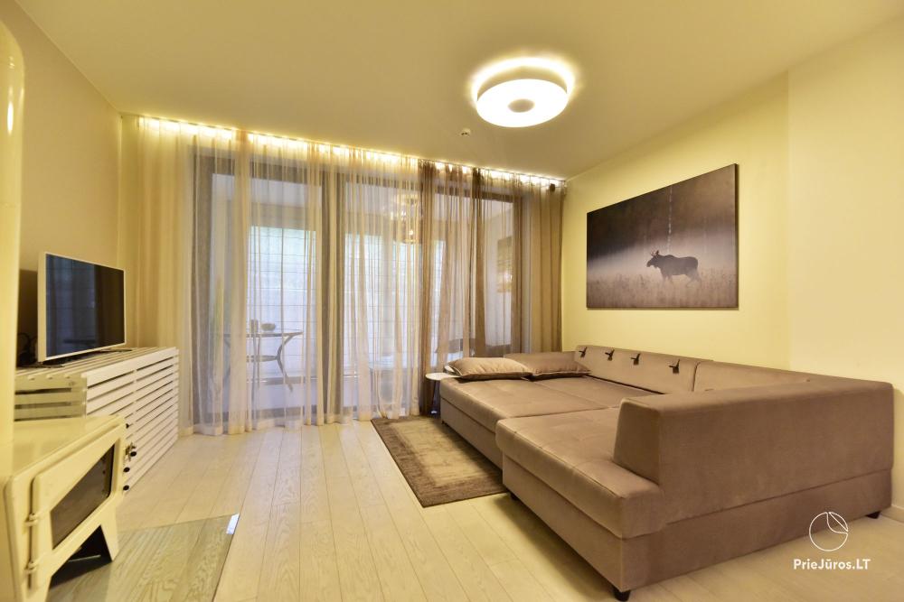 New spacious apartment Nidos Vilnelė with terrace and free parking place in Nida