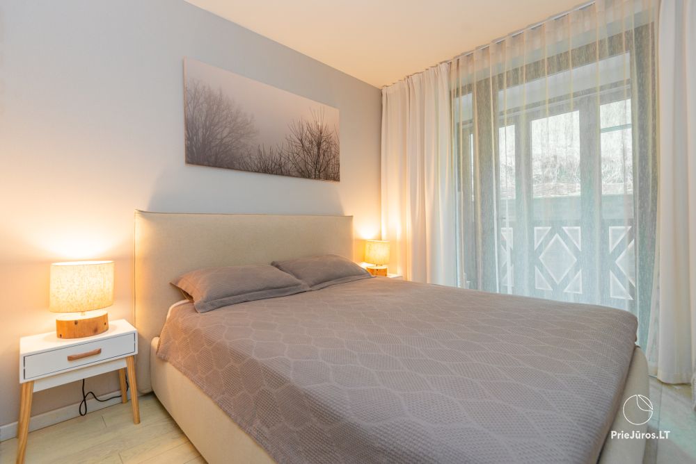 New spacious apartment Nidos Vilnelė with terrace and free parking place in Nida