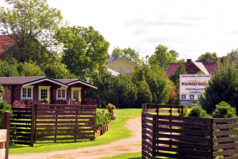Campsite and holiday cottages  in Klaipeda district at the Baltic sea KARKLES KOPOS