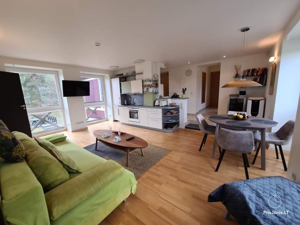 A spacious 3-room apartment of 63.66 m2 for recreation is for sale in Nida, Vėtrungių street - 1