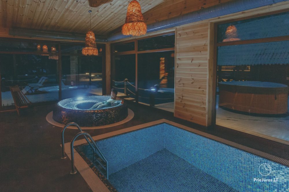 СПА со шведской сауной, джакузи, бассейном «Želvė Village & SPA»