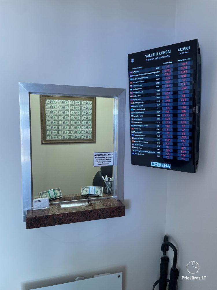 New currency exchange in Palanga Roltena