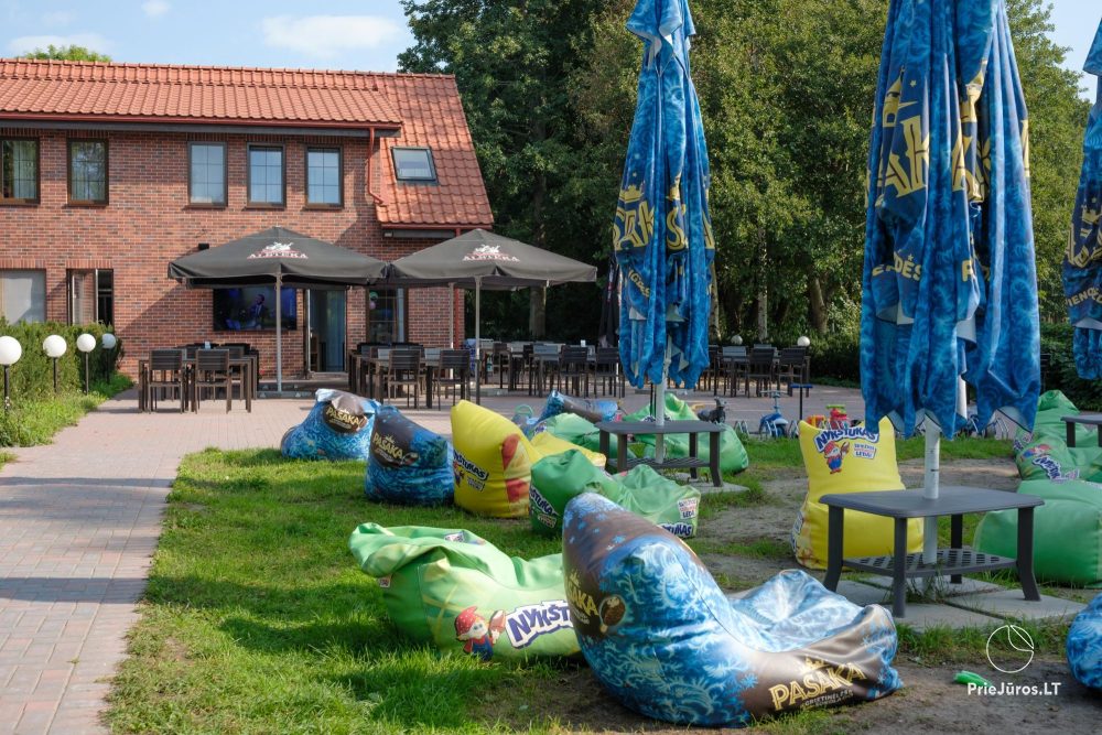 Family restobar "La Siesta" in Karklė, 69 m from the sea!