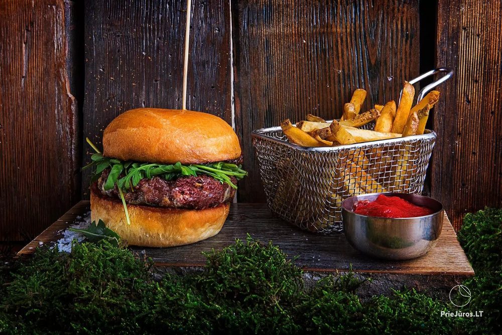 Restaurant in Nida "MEAT SteakHouse", in the hotel "Jelita"