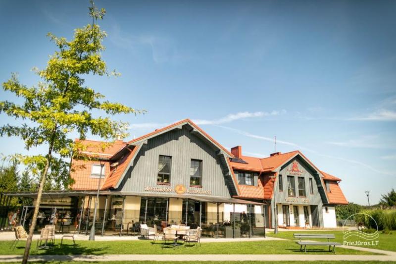 Ресторан в гостинице в Каркле Gamtos Perlas ***
