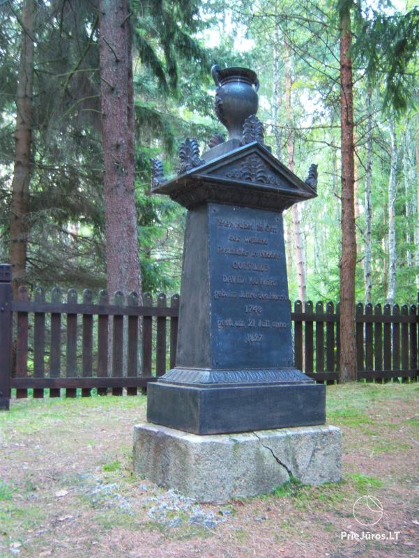 Monument for Gottlieb David Kuvert in Nida, Curonian spit