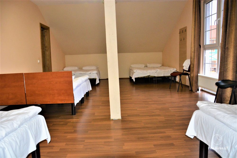 Bathhouse with hall, heated swimming-pool, rooms for stay in homestead near Klaipeda region "Zupe"
