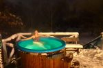 Bathhouse with hall, heated swimming-pool, rooms for stay in homestead near Klaipeda region "Zupe"