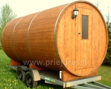 Mobile sauna in Gargdzai district in camp Minijos senvage - 1