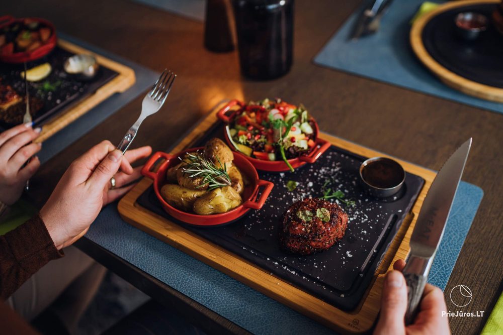 Restaurant "MEAT Steak House" in Hotel "Gabija" in Palanga