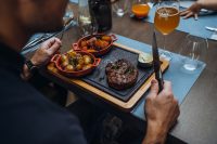 Restaurant "MEAT Steak House" in Hotel "Gabija" in Palanga
